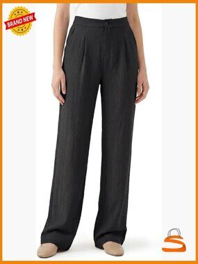 Tall Linen Pants Women 5'8"+ Wide Leg Straight Palazzo Dress Pants Work Summer